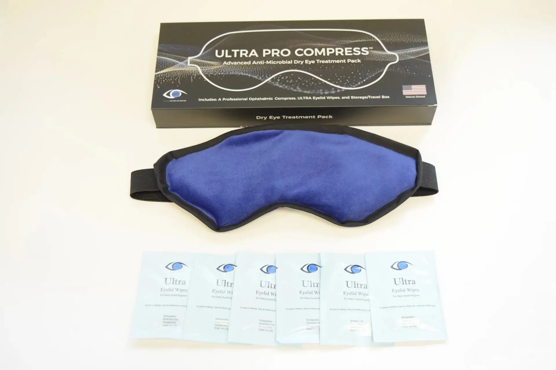 Ultra Pro Moist Heat Dry Eye Compress – therapeutic eye mask for relieving dry eye, blepharitis, and MGD, offered by R. Melander & Associates in Plano, TX.
