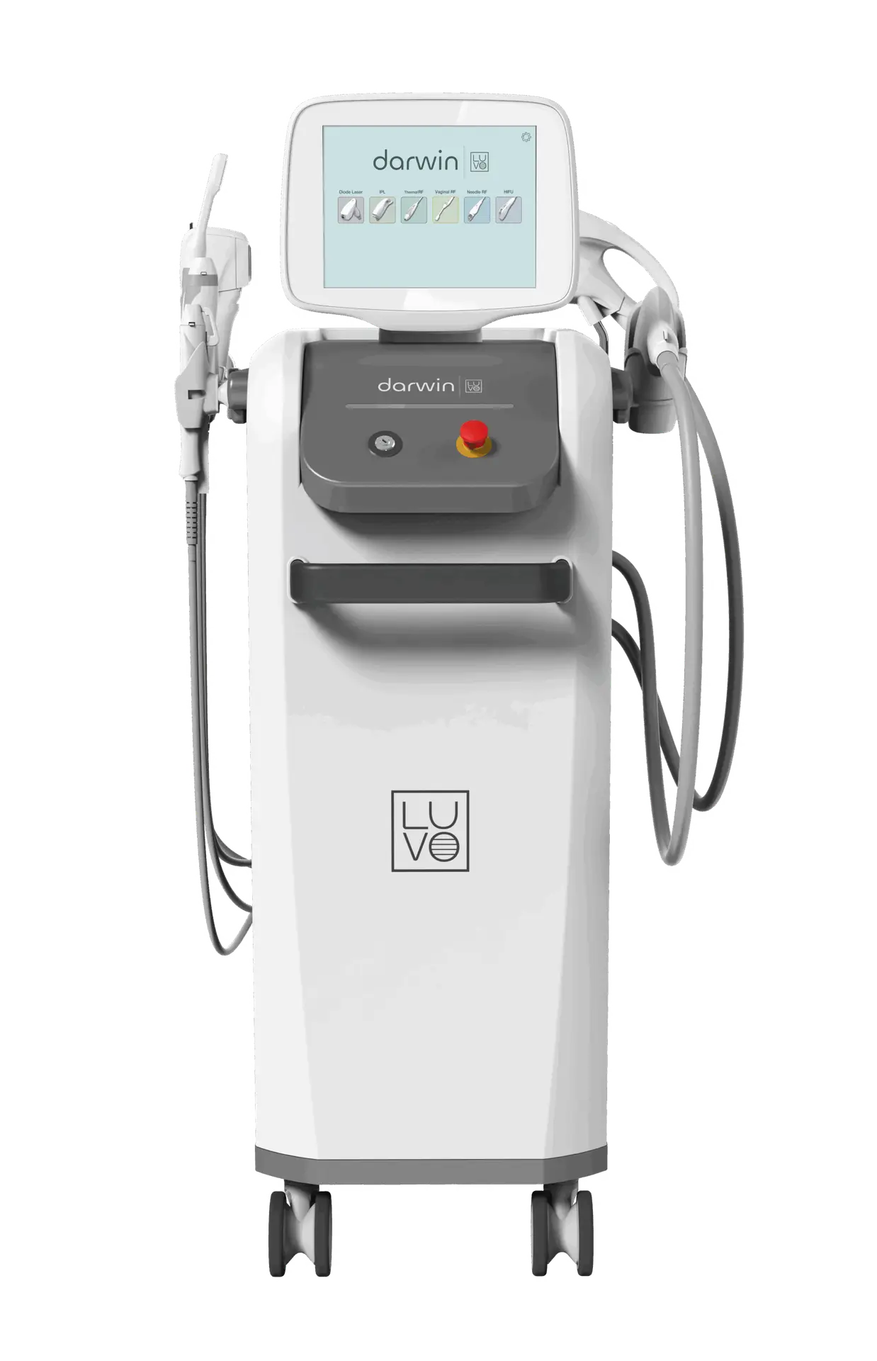 LUVO DARWIN™ – multi-modality IPL and RF workstation for customizable aesthetic treatments, offered by R. Melander & Associates in Plano, TX.